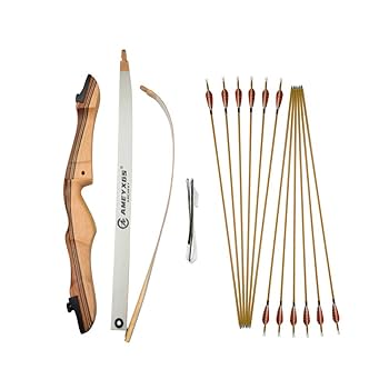Amazon.co.jp: MILAEM アーチェリーリカーブボウ 16～38LBS 木製